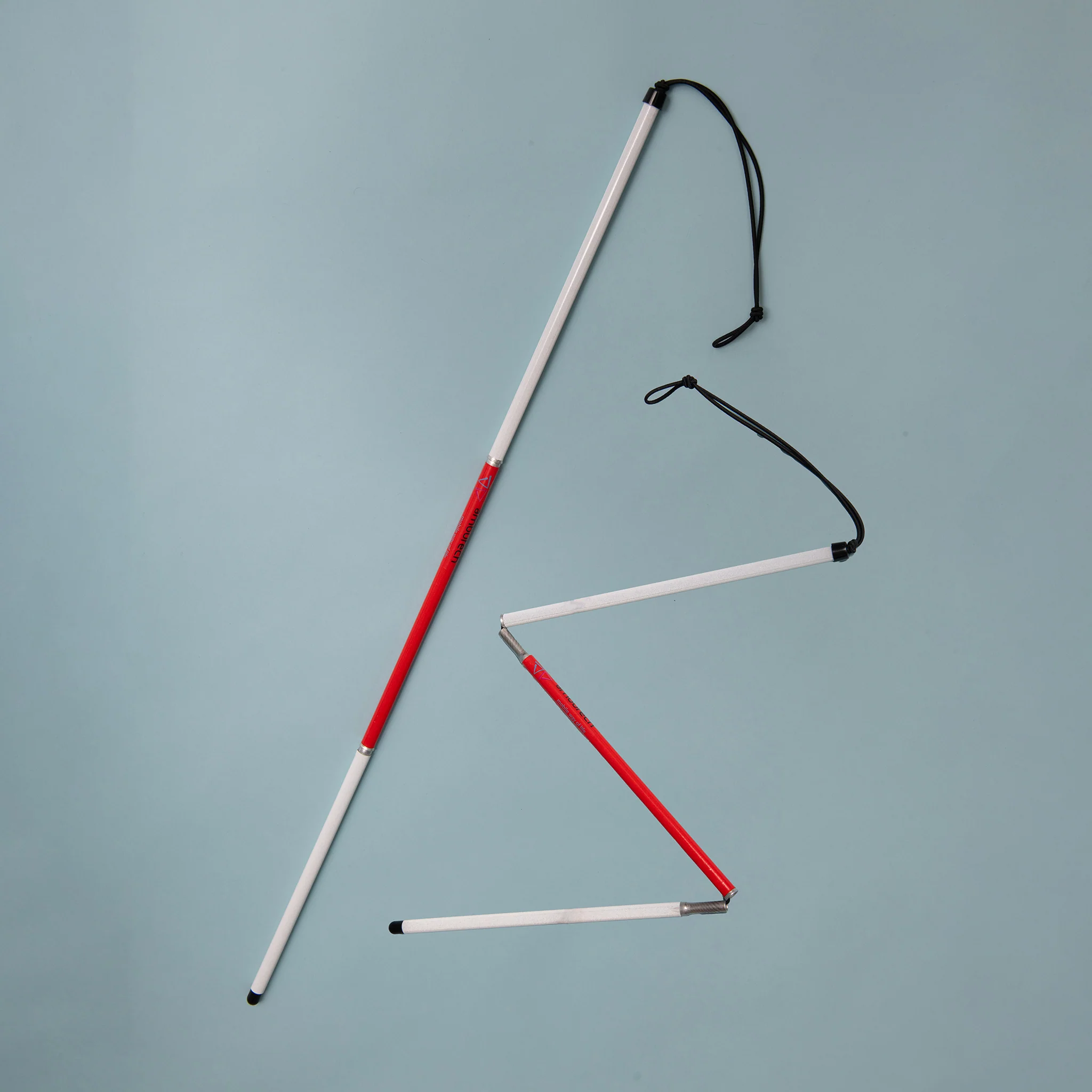 Ambutech aluminium deafblind folding symbol cane