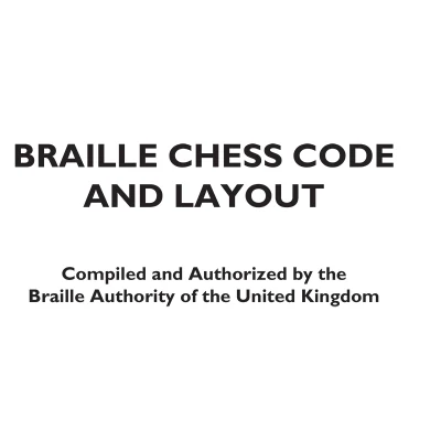 Braille Chess Code and Layout 2001 edition - Image 2