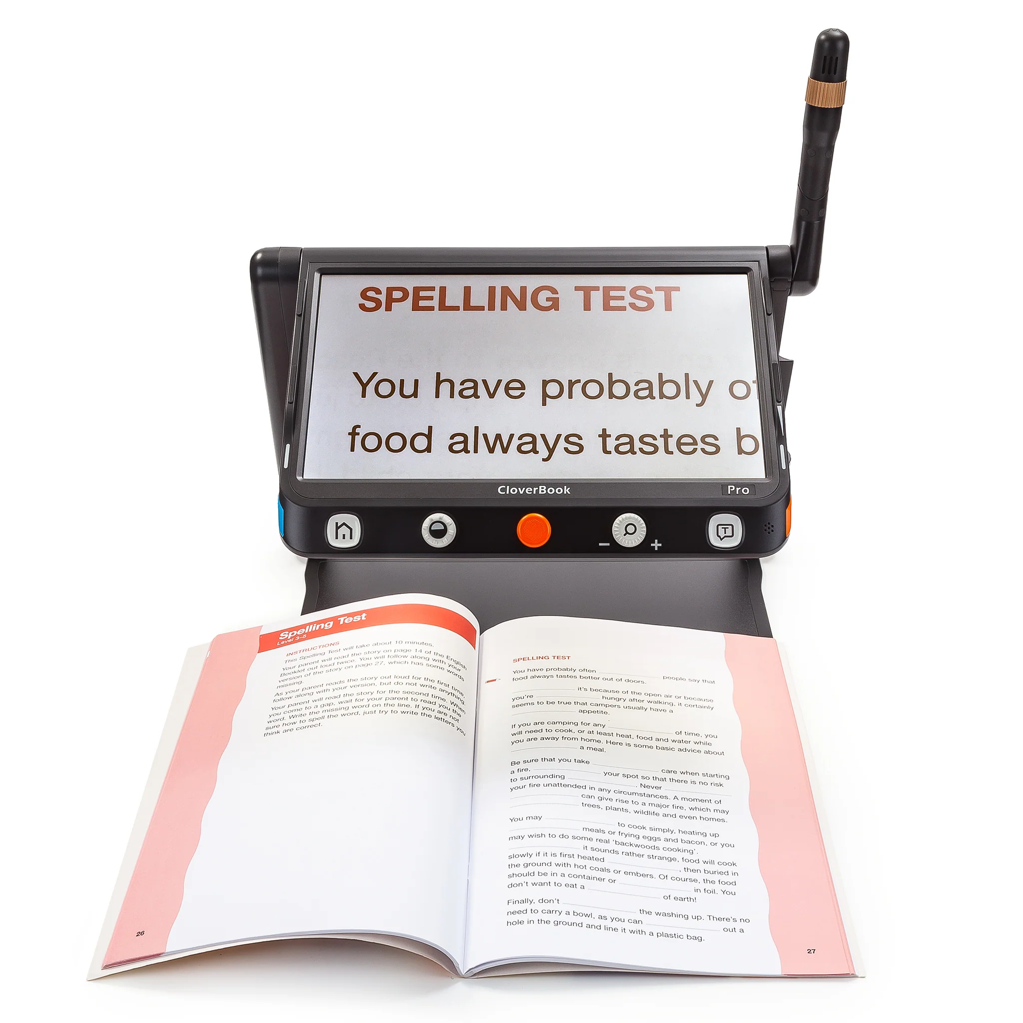 CloverBook Lite portable electronic magnifier