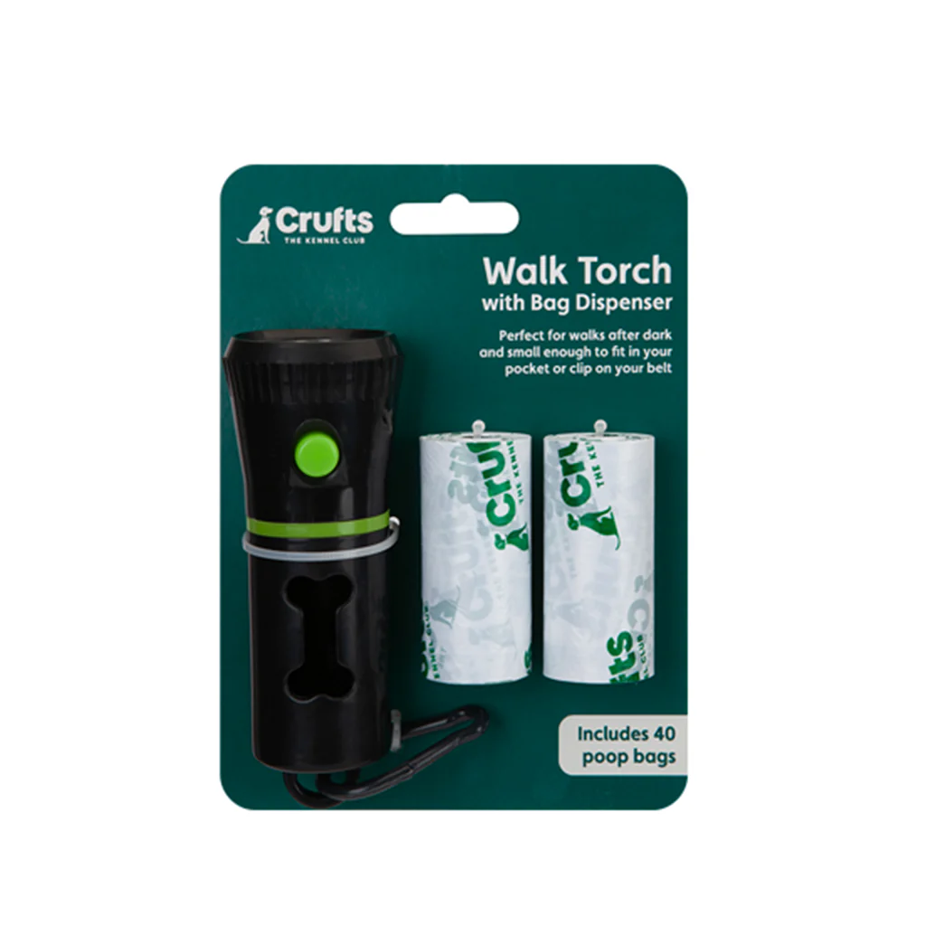Crufts LED Torch with doggy bag holder & spares - Image 3
