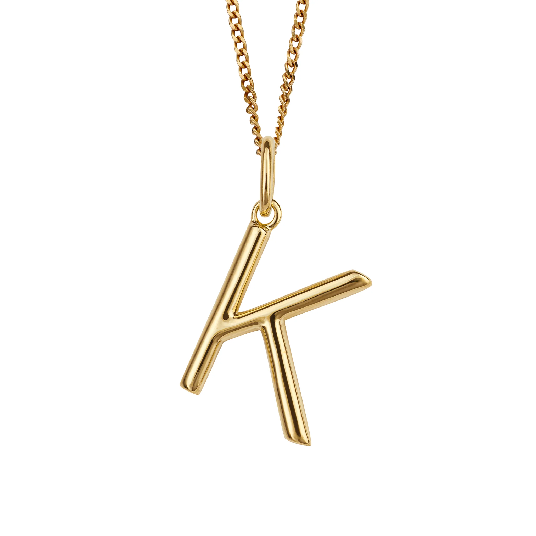 Gold initial Pendant and chain with gift box - Image 11