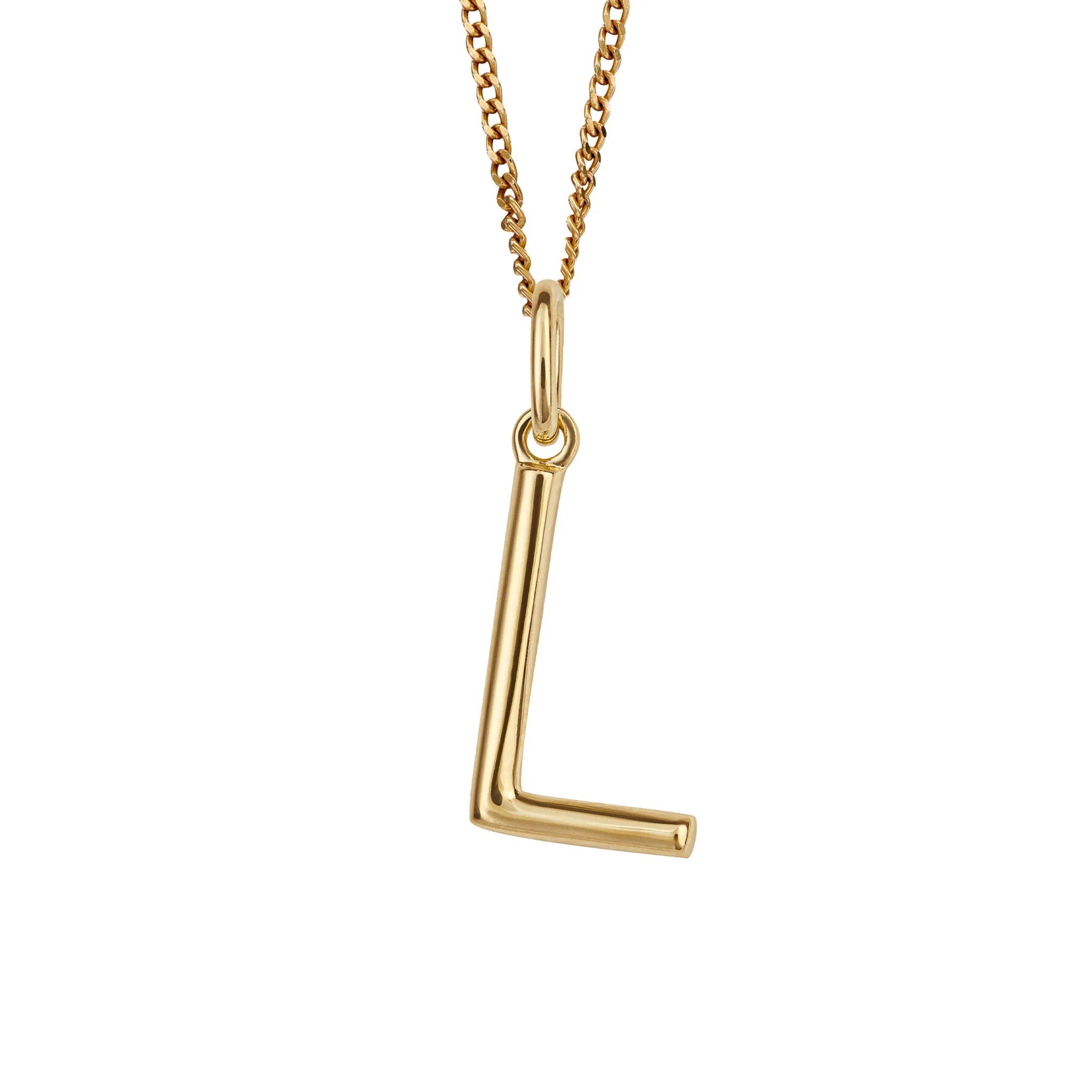 Gold initial Pendant and chain with gift box - Image 12
