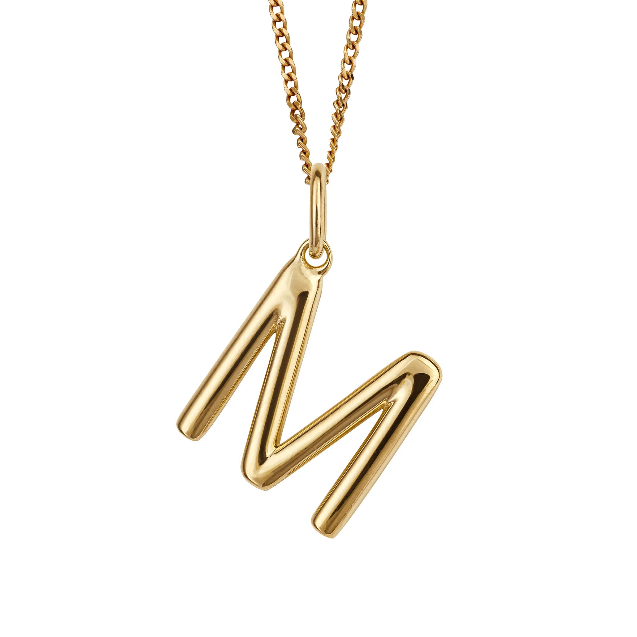 Gold initial Pendant and chain with gift box - Image 13