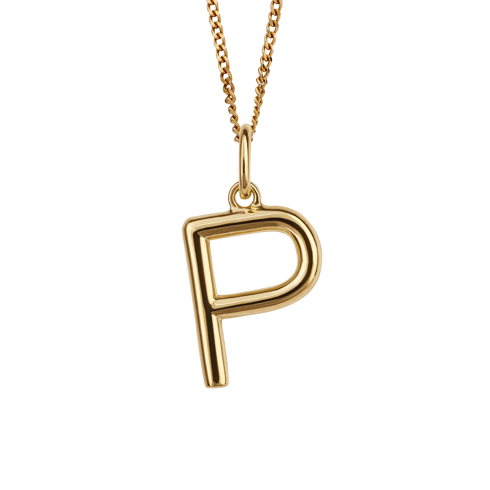 Gold initial Pendant and chain with gift box - Image 16