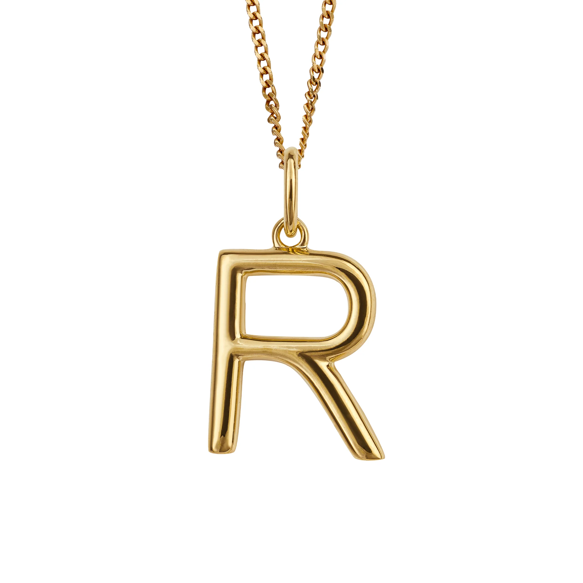 Gold initial Pendant and chain with gift box - Image 18