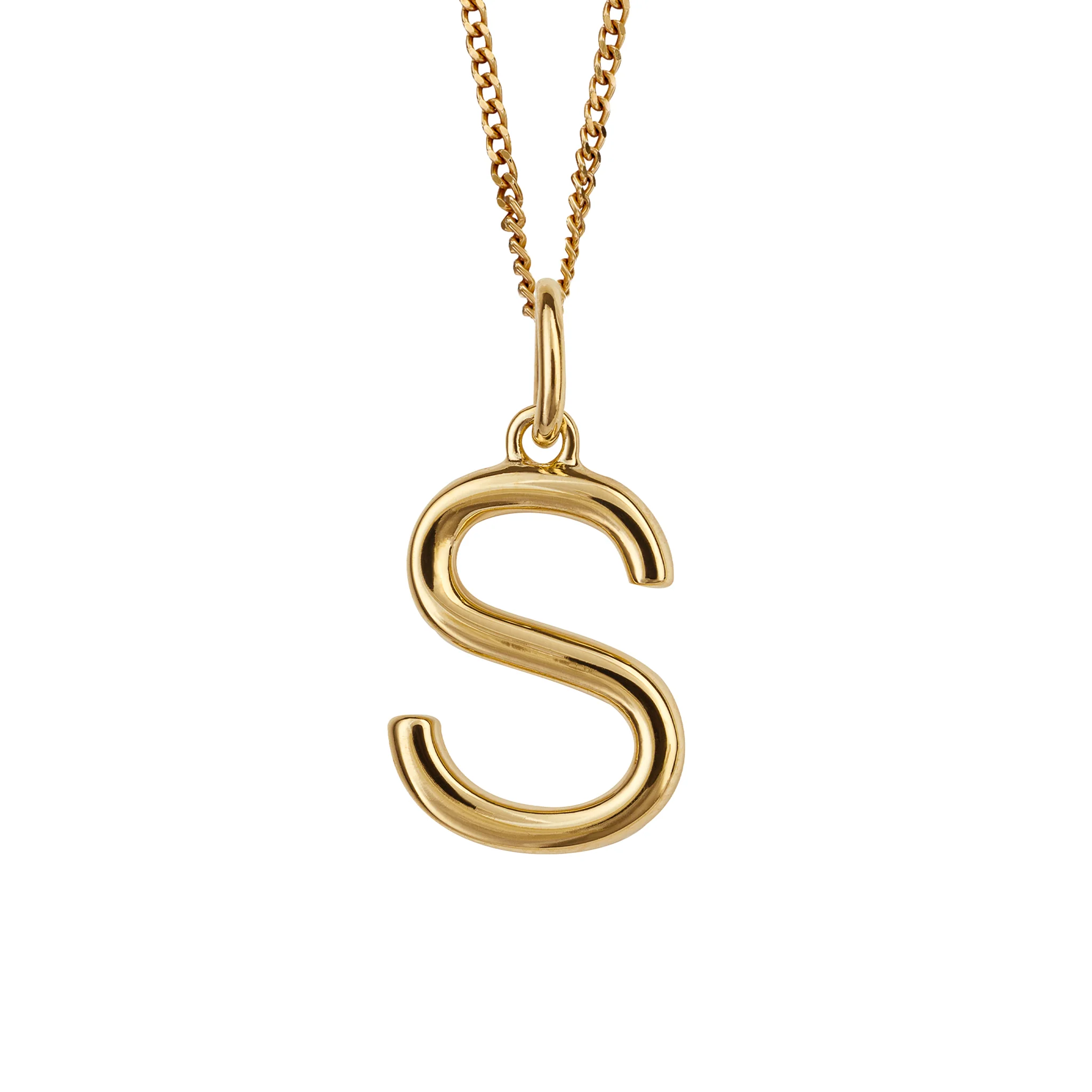 Gold initial Pendant and chain with gift box - Image 19