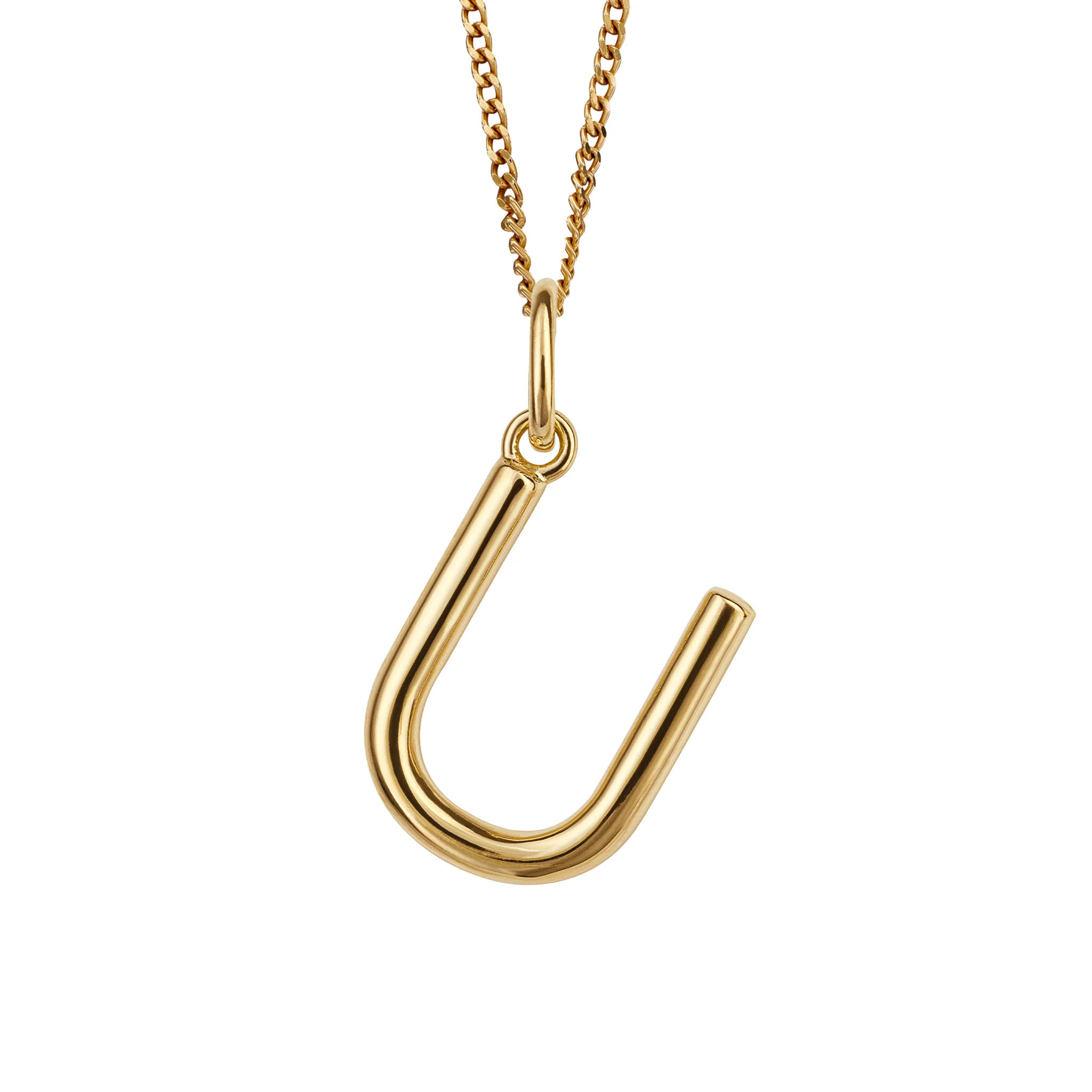 Gold initial Pendant and chain with gift box - Image 21