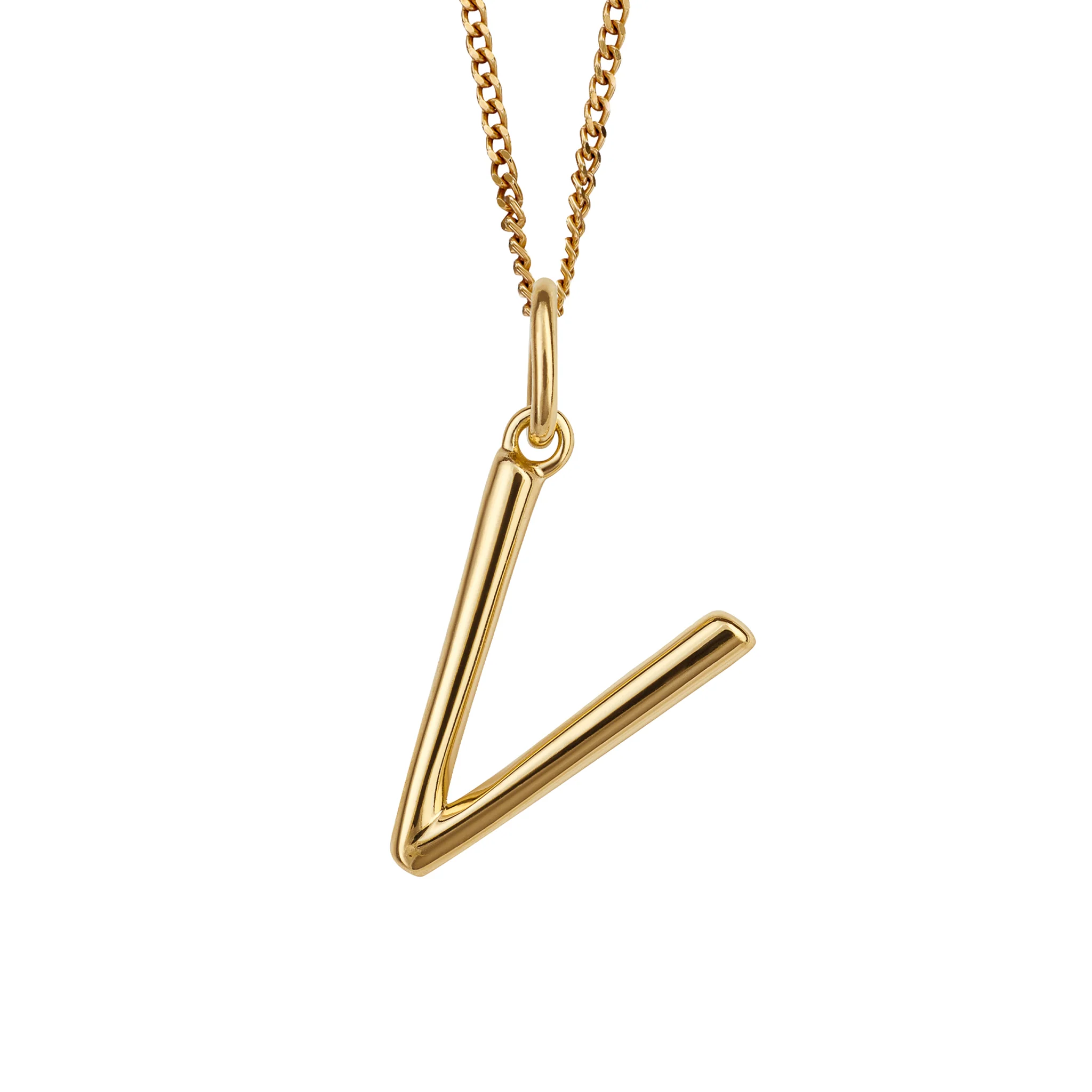 Gold initial Pendant and chain with gift box - Image 22