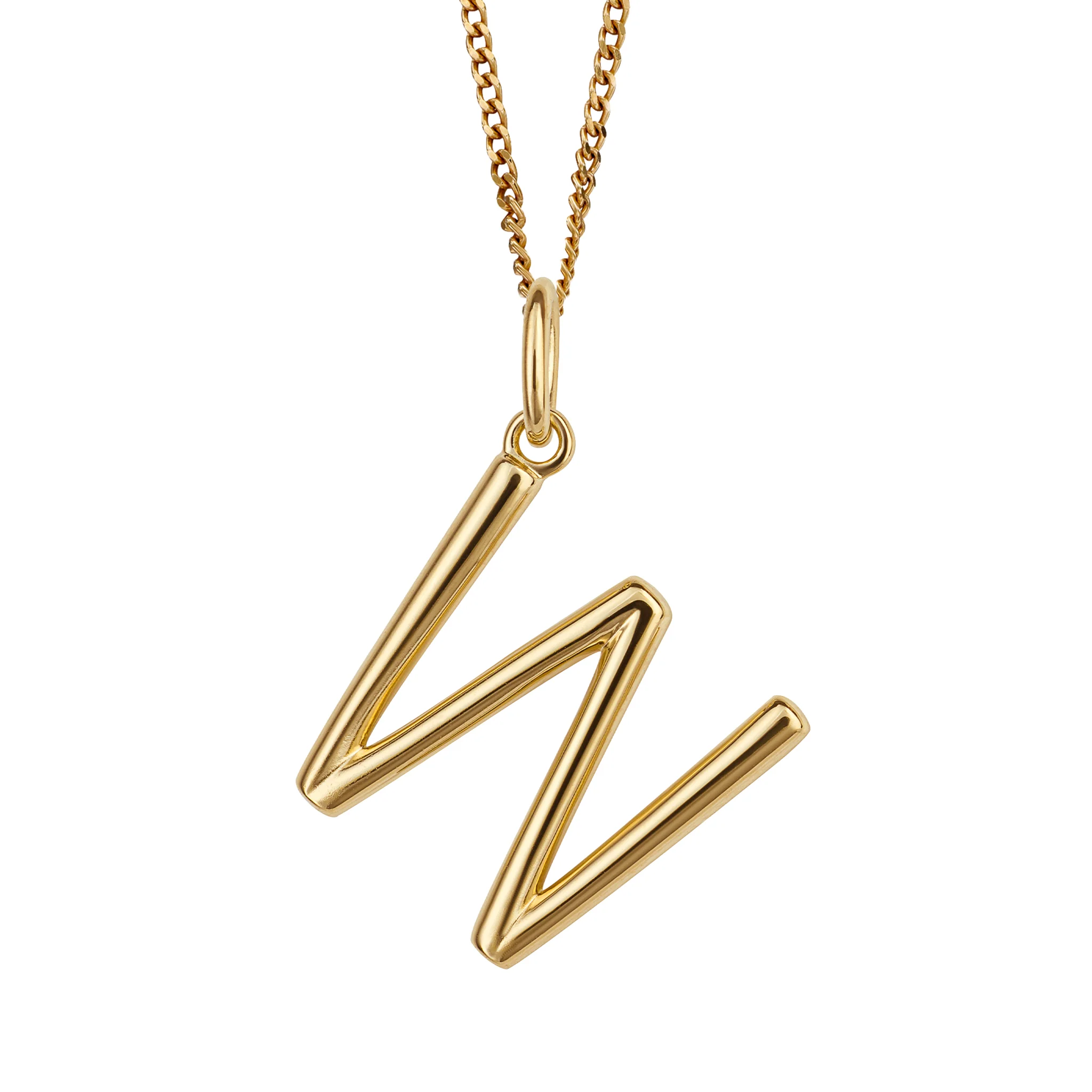 Gold initial Pendant and chain with gift box - Image 23