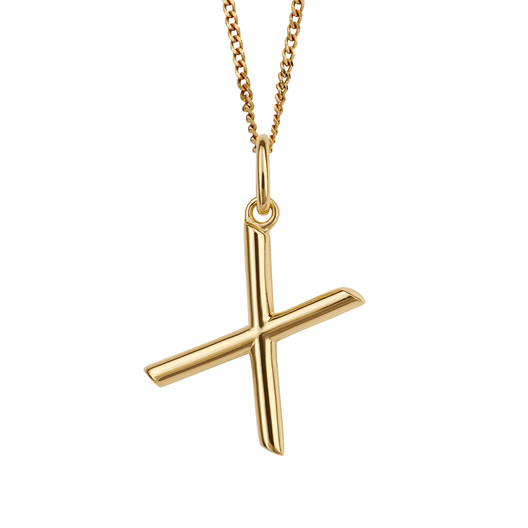Gold initial Pendant and chain with gift box - Image 24