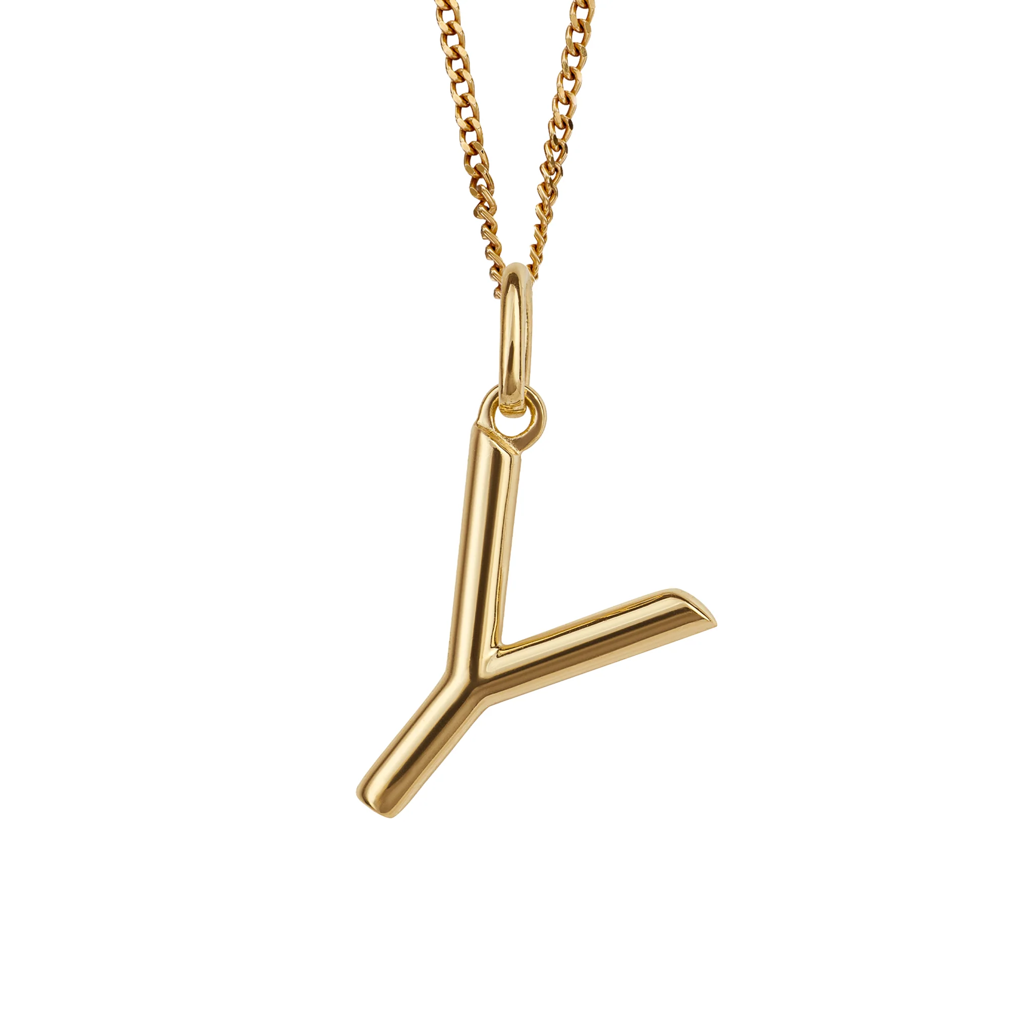Gold initial Pendant and chain with gift box - Image 25