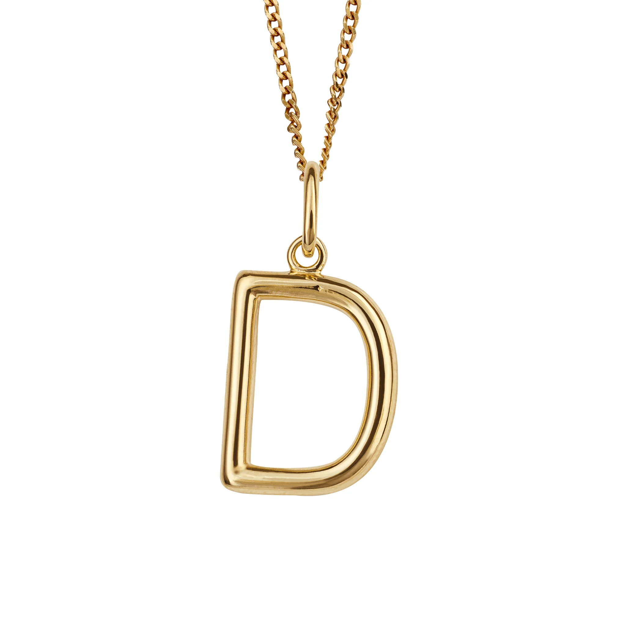 Gold initial Pendant and chain with gift box - Image 4