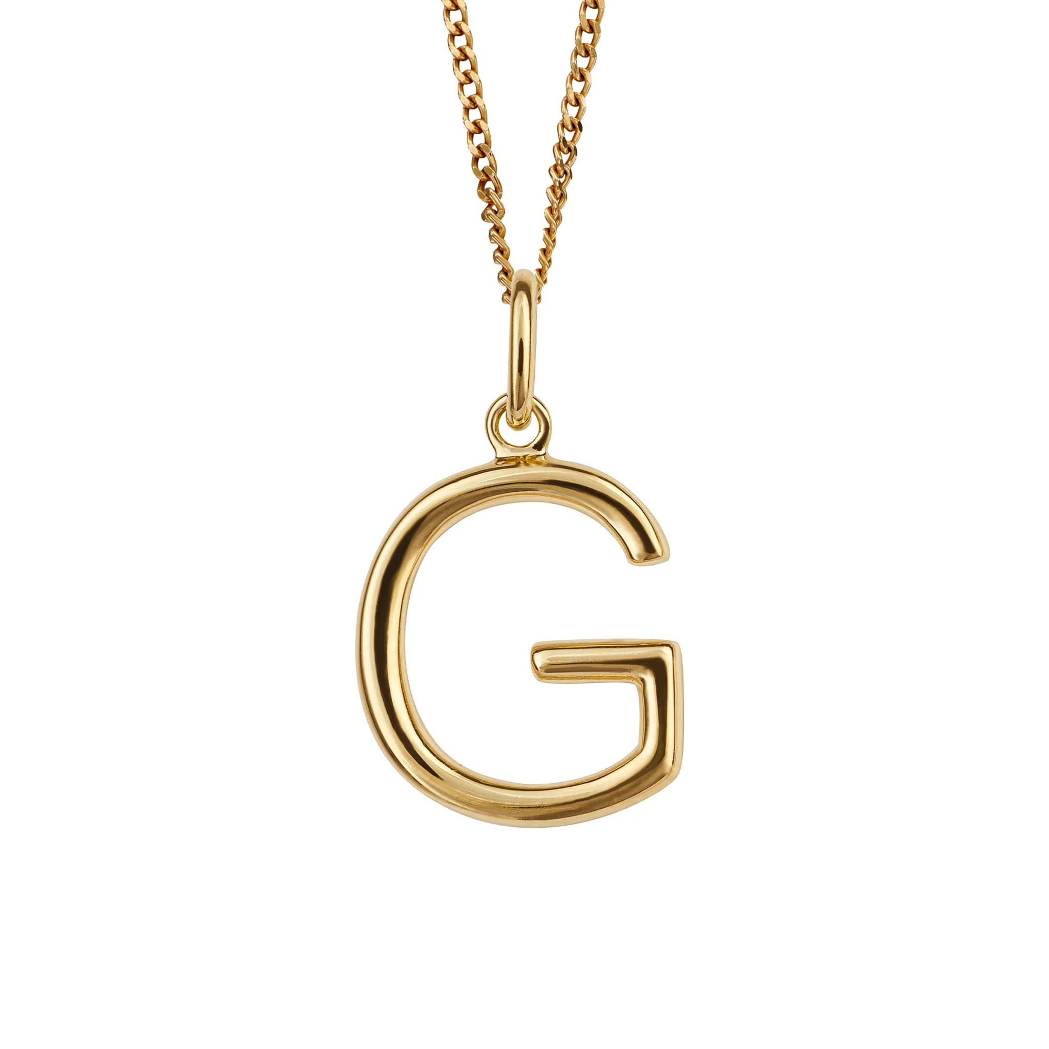 Gold initial Pendant and chain with gift box - Image 7