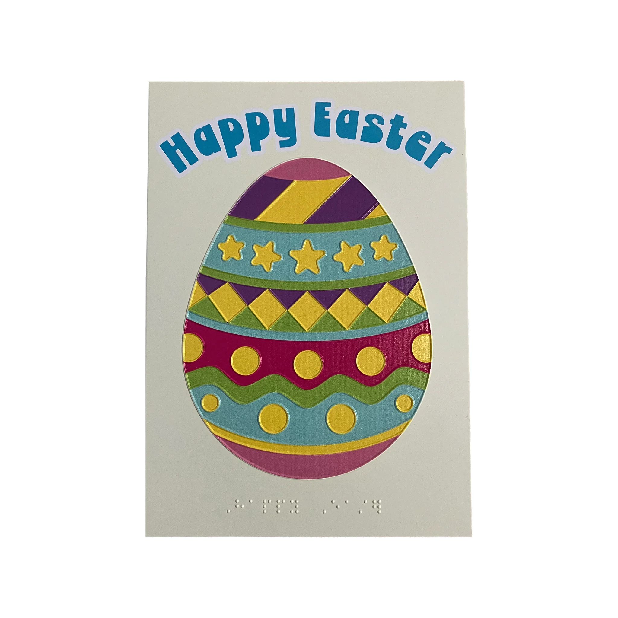 Inclusive charity Easter egg card