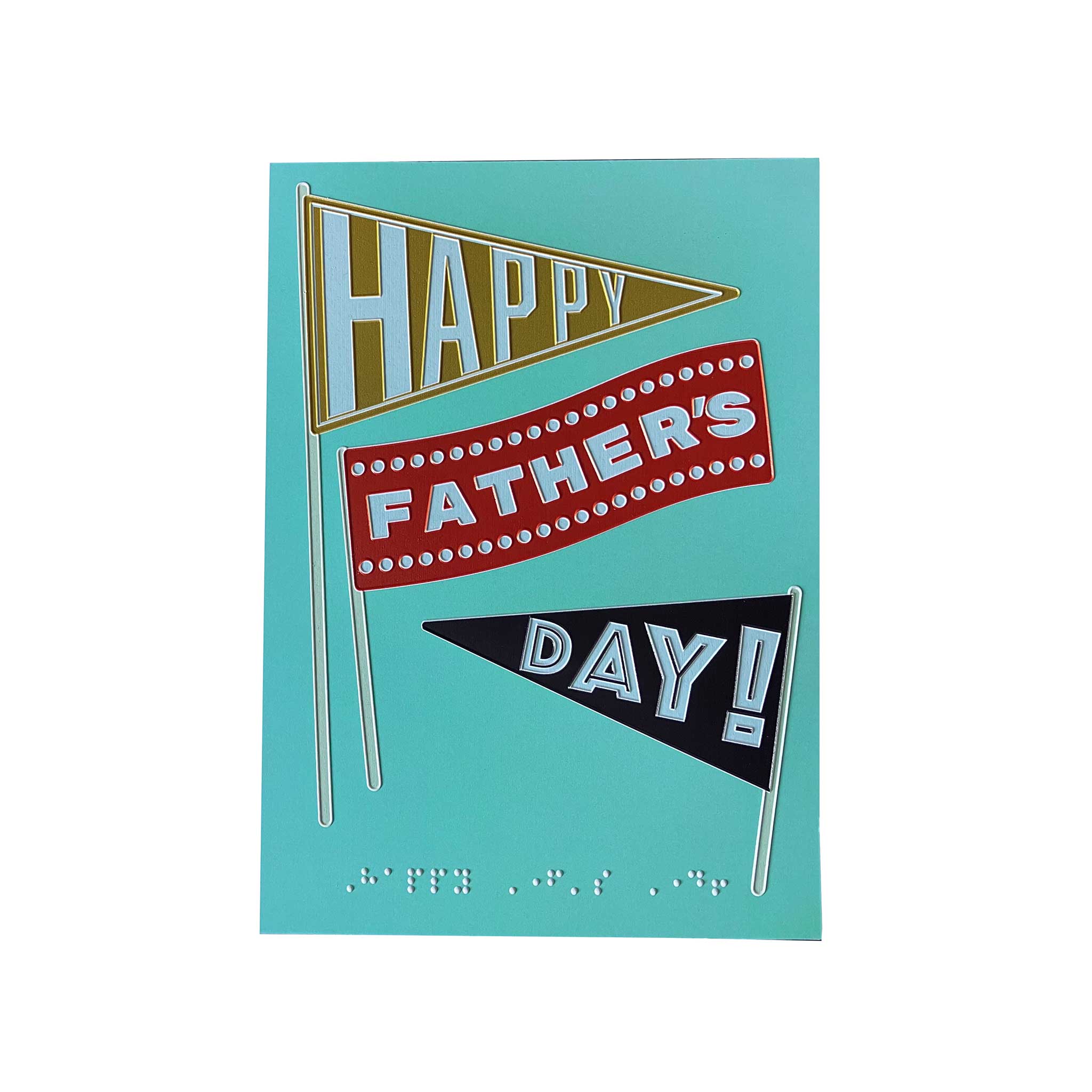 Inclusive fly the flag Father's day charity card
