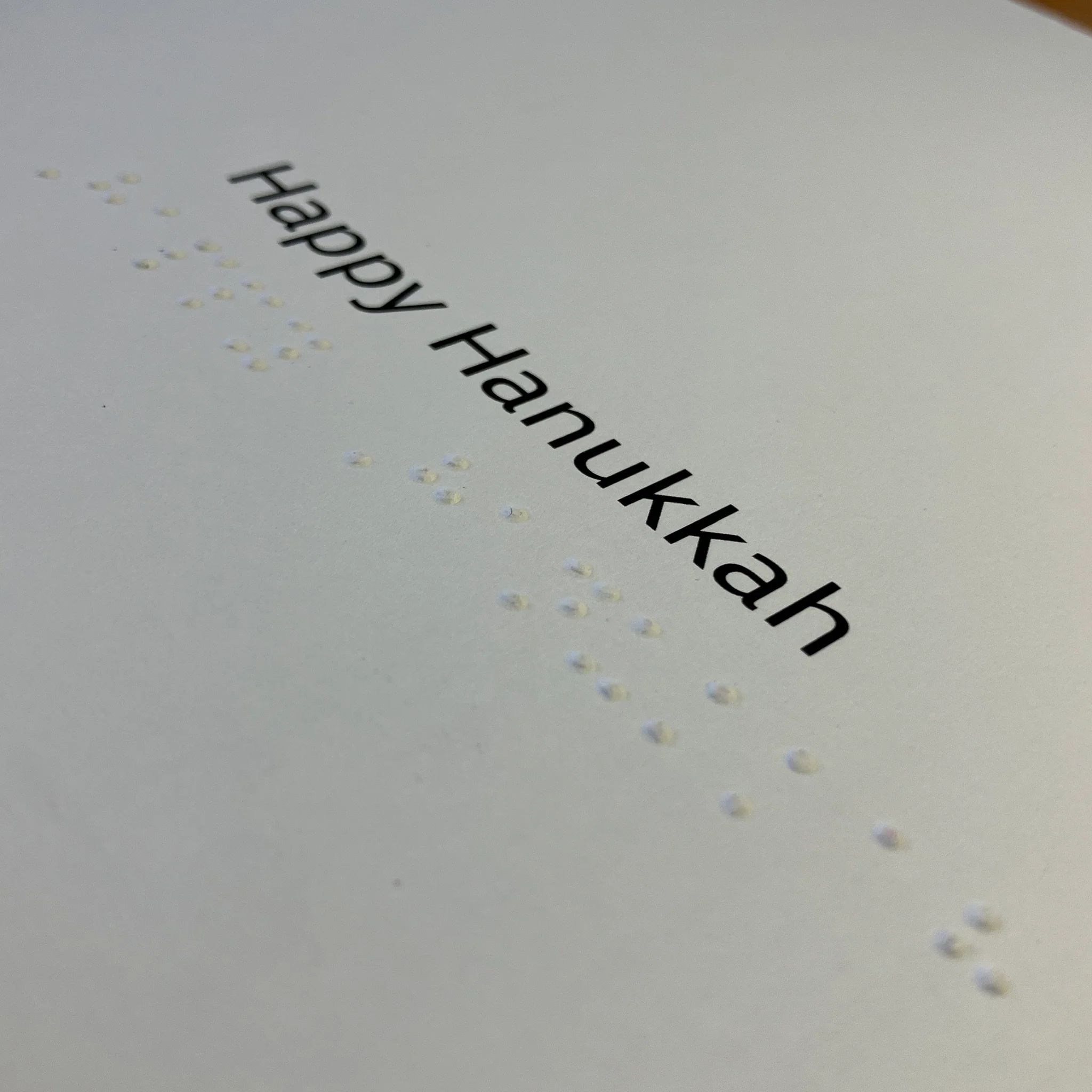 Inclusive Happy Hanukkah with star charity card - Image 3
