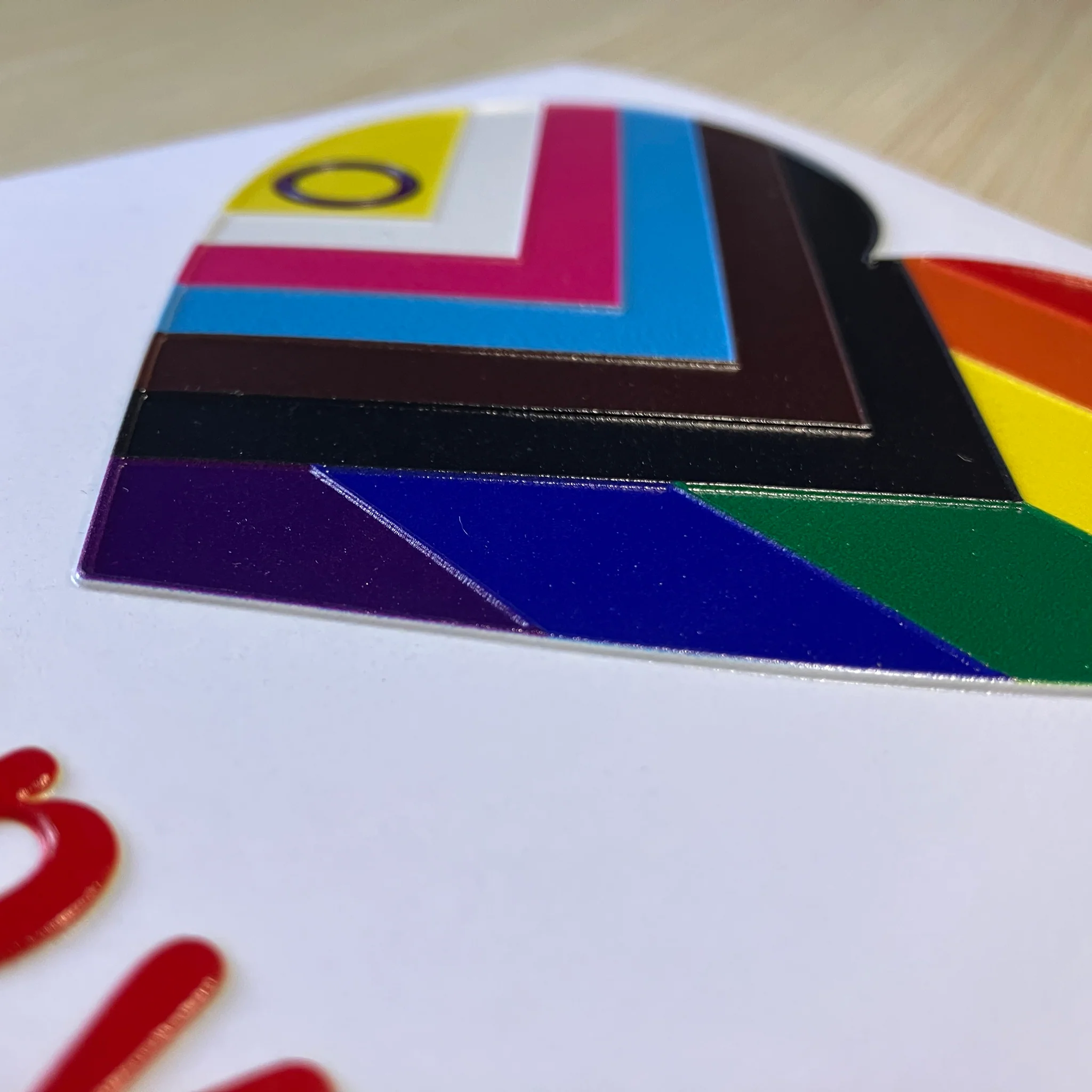 Inclusive Love with pride Valentine's day charity card - Image 2