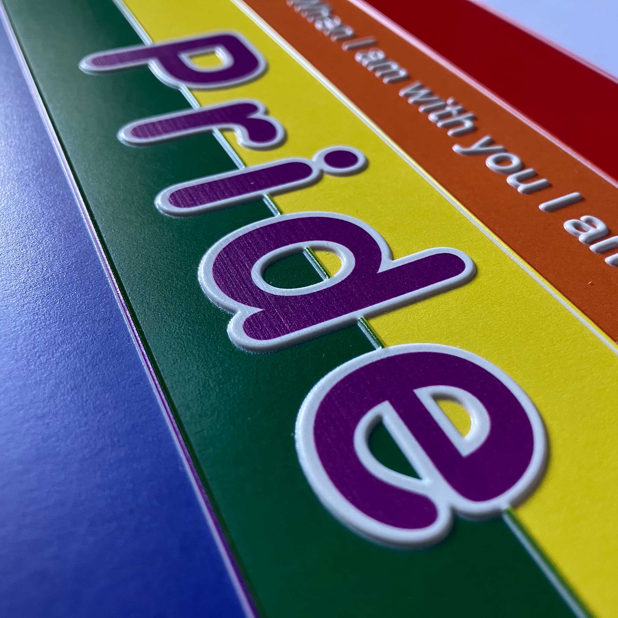 Inclusive Rainbow Pride charity card - Image 2