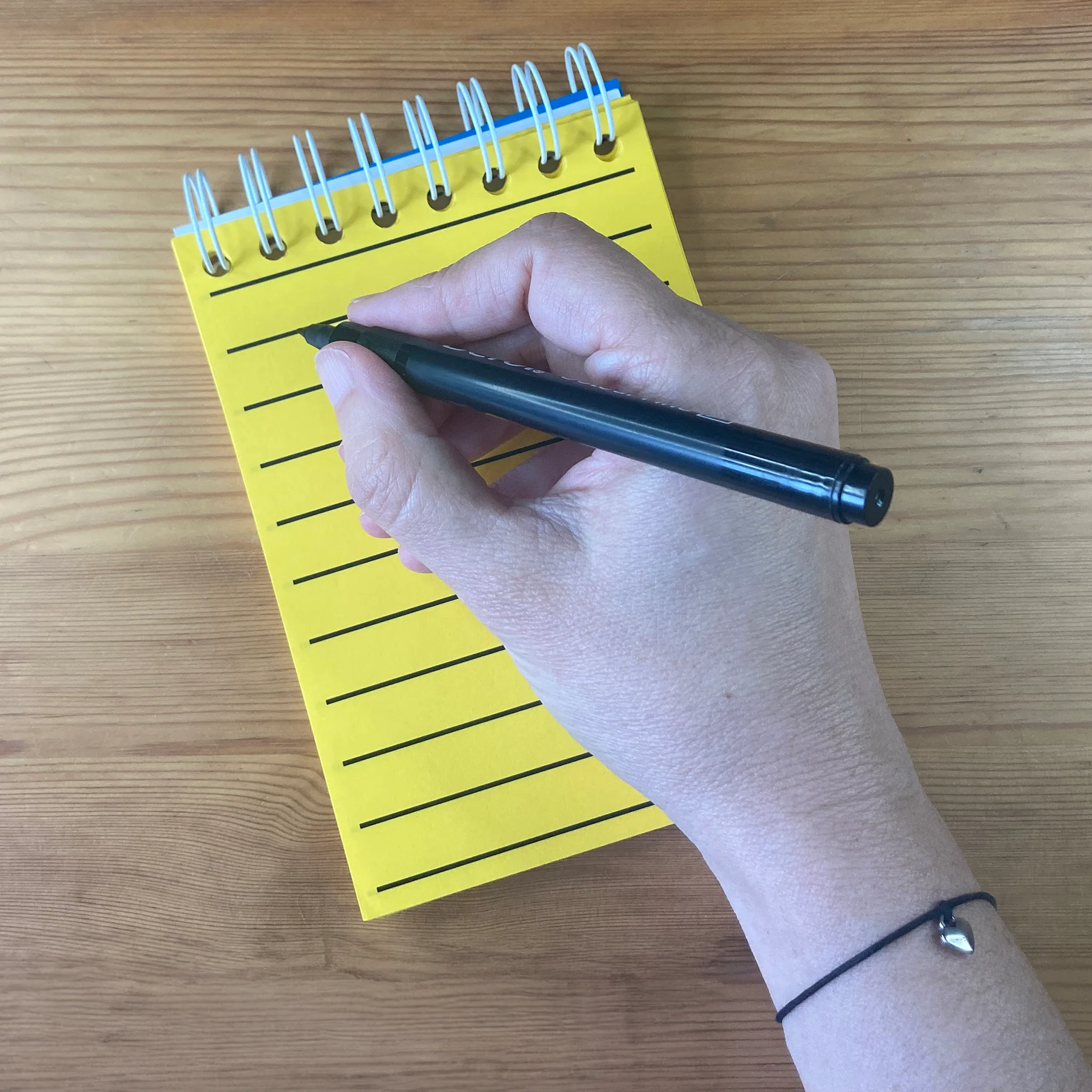 RNIB A6 Spiral notebook yellow paper - Image 2