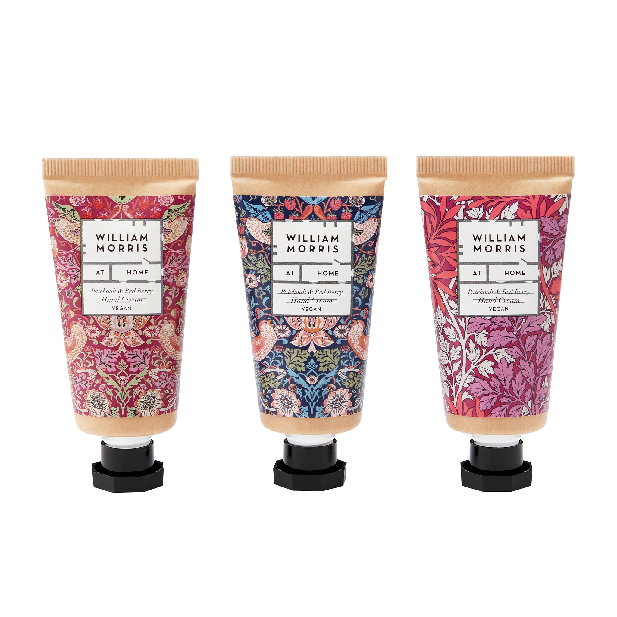 William Morris Strawberry Thief Patchouli & Red Berry three Hand Creams - Image 2